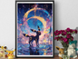 Pokemon Umbreon Poster Print | Dark-Type Eeveelution Pokémon Wall Art