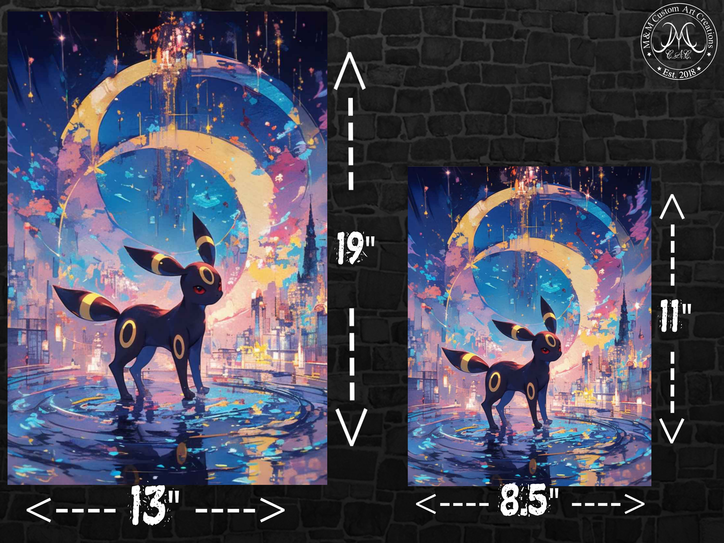 Pokemon Umbreon Poster Print | Dark-Type Eeveelution Pokémon Wall Art