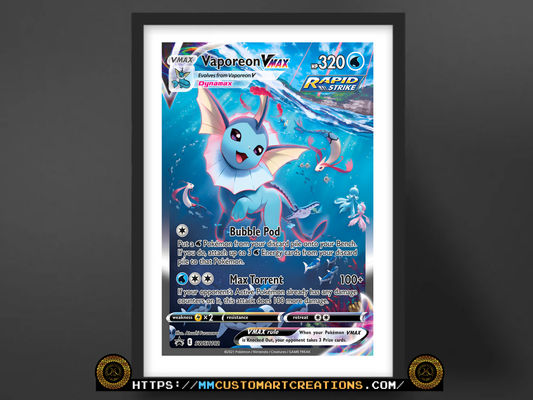Vaporeon VMAX #SWSH182 Sword & Shield Promo Poster Print - Available in Two Sizes
