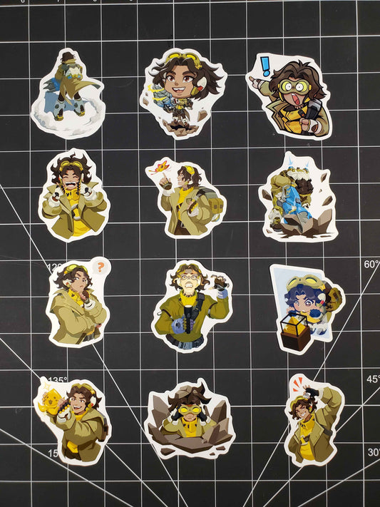 Overwatch 2 Venture Hero Spray's Sticker Set | 12 High Quality Glossy Vinyls