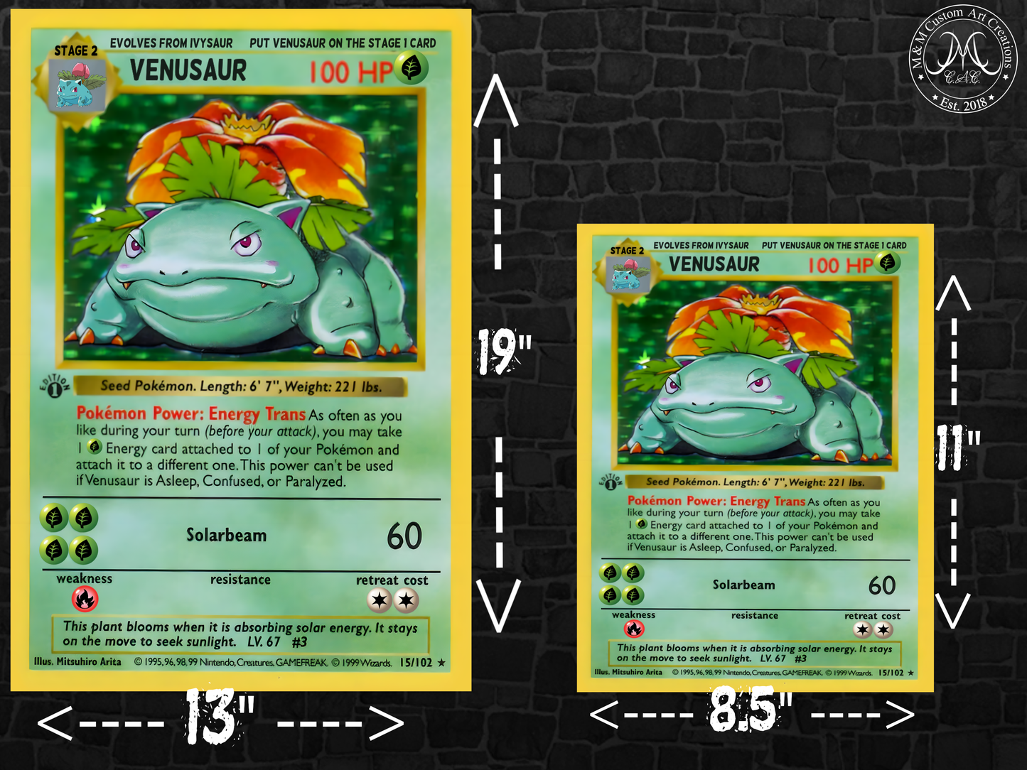 Venusaur #15 Shadowless Base Set (BS) Poster Print - Available in two sizes