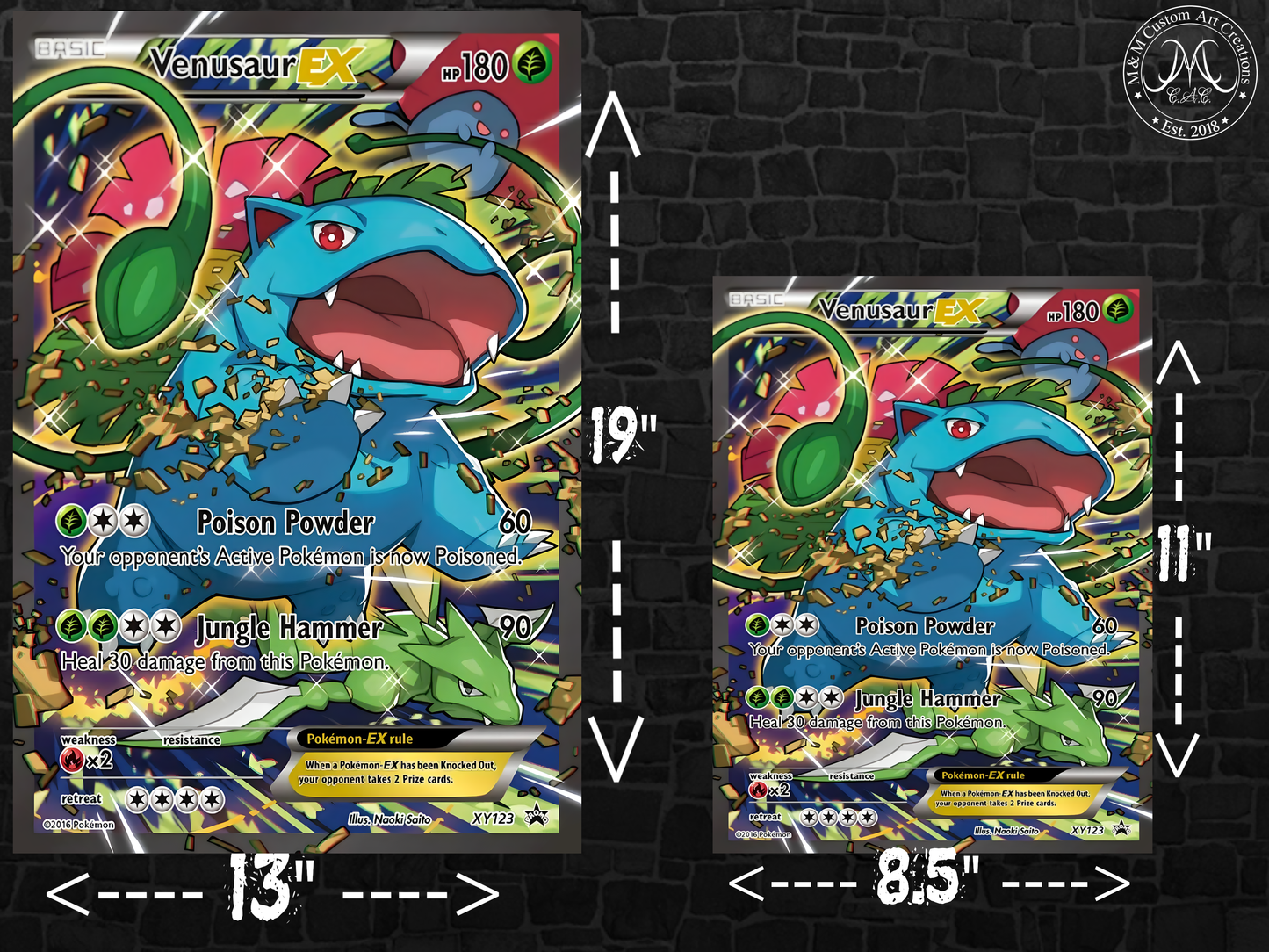 Venusaur EX #XY123 Promo (XYP) Poster Print - Available in Two Sizes