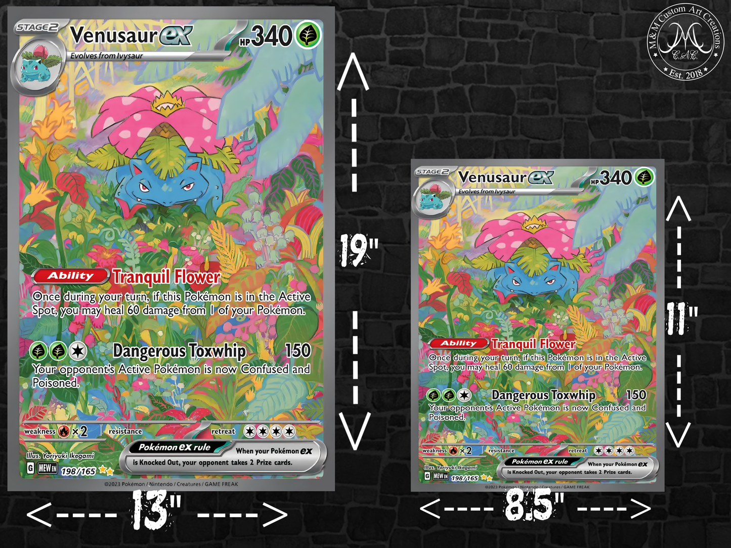 Venusaur ex #198 English 151 (MEW) Poster Print - Available in Two Sizes