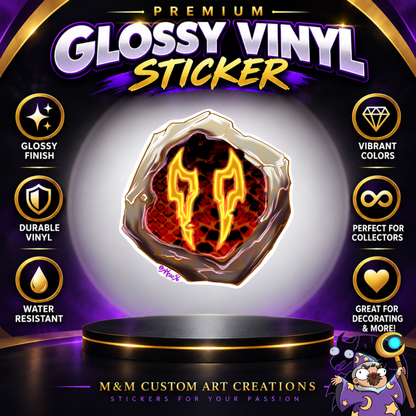 Viper Soul Crystal from Final Fantasy Glossy Vinyl Sticker SHEETS