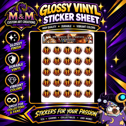 Viper Soul Crystal from Final Fantasy Glossy Vinyl Sticker SHEETS