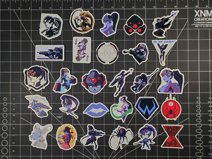 Overwatch 2 Widowmaker Hero Spray's Sticker Set | 28 High Quality Glossy Vinyls
