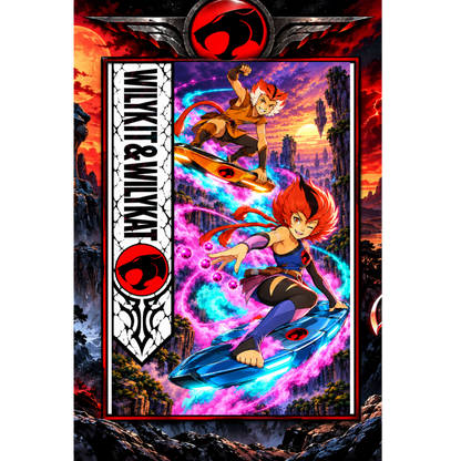 Thundercats WILYKIT & WILYKAT 13x19 Art Print Poster | Choose 1 or Complete Set
