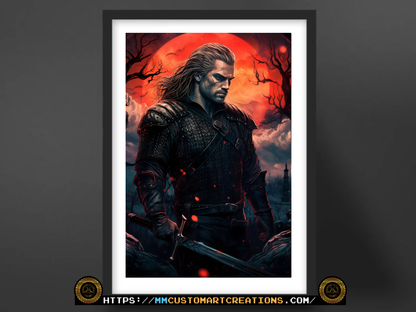 Henry Cavill as The Witcher Poster Prints | Geralt of Rivia | 8.5x11 and 13x19 Options