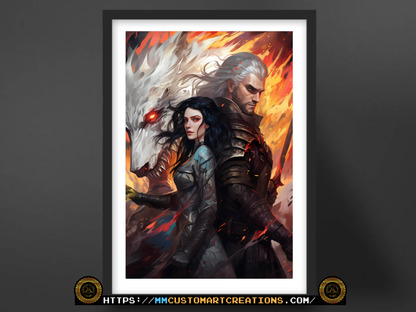 Henry Cavill as The Witcher Poster Prints | Geralt of Rivia | 8.5x11 and 13x19 Options