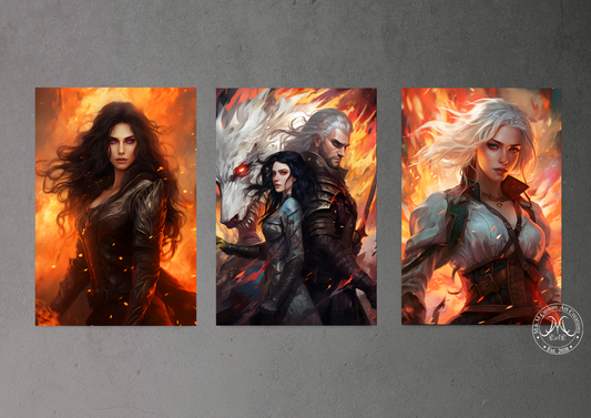 Ciri from the Witcher Poster Print | Princess Cirilla of Cintra| | 8.5x11 and 13x19