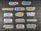 Pokemon XY Era Set Logo's 14 Glossy Vinyl Stickers to Organize your Collection