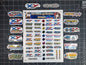 Pokemon XY Era Set Logo's 14 Glossy Vinyl Stickers to Organize your Collection