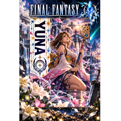 Final Fantasy Yuna 13x19 Art Print Poster | Choose 1 or Complete Set